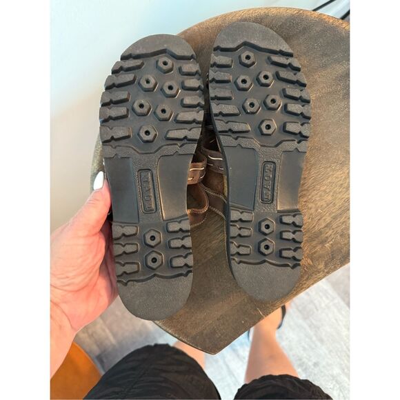 Naot Brown Leather Thick Stitch Toe Ring Sandals sz 40 or US 9 - Picture 4 of 8